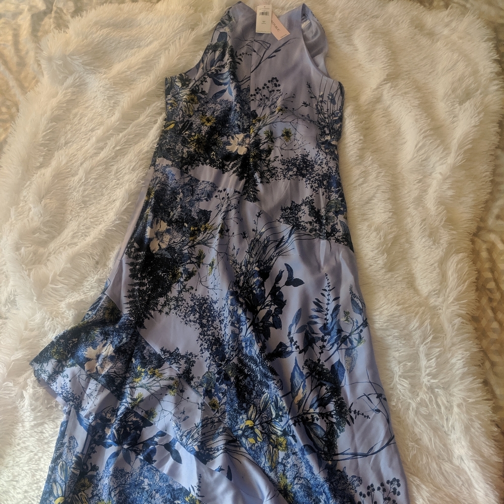 BNT Banana Republic Lavender floral maxi dress 6P